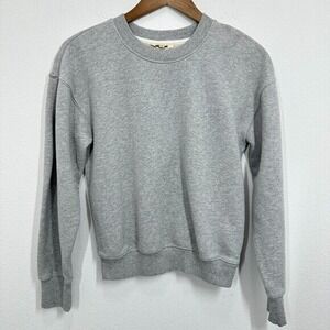 Madewell Women's‎ XXS The McCarren Midweight Crewneck Sweatshirt Grey Minimalist